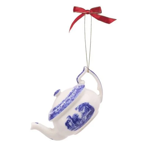 Spode Blue Italian 3 Piece Tea Set Ornaments - Thumbnail 5