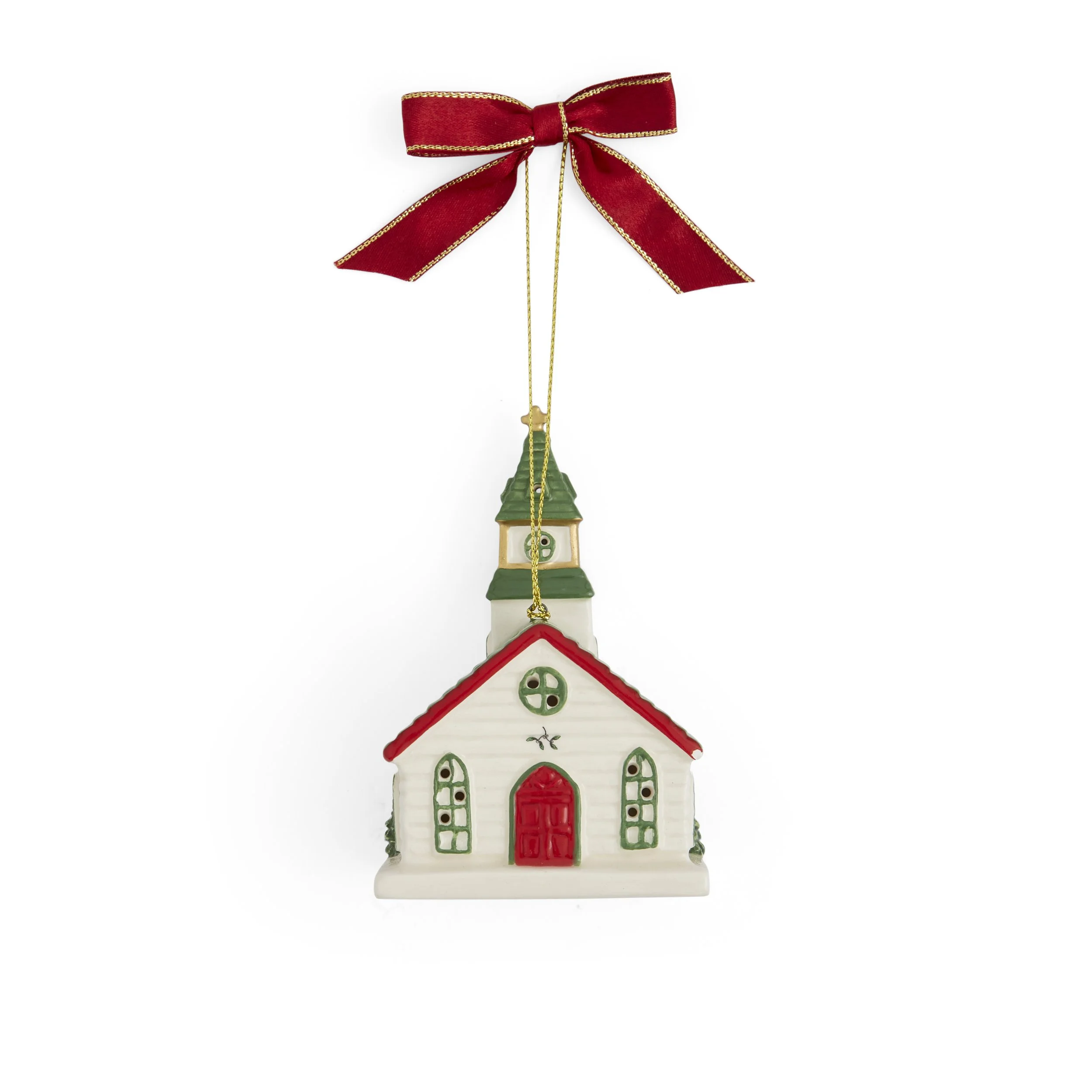 Spode Christmas Village Church Ornament