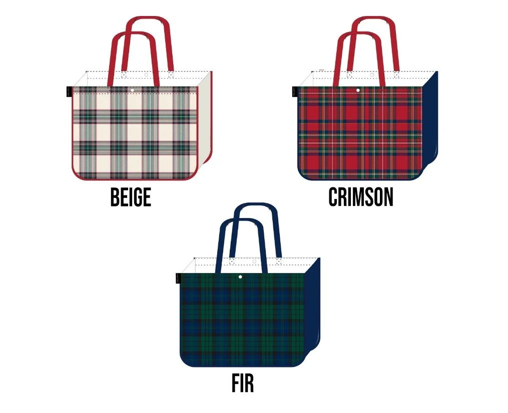 SIMPLY SOUTHERN ECO BAG JUMBO PLAID