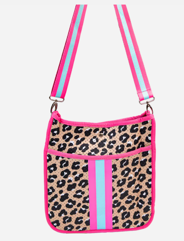 Simply Southern Leopard Neoprene Crossbody Large — Studio 24E