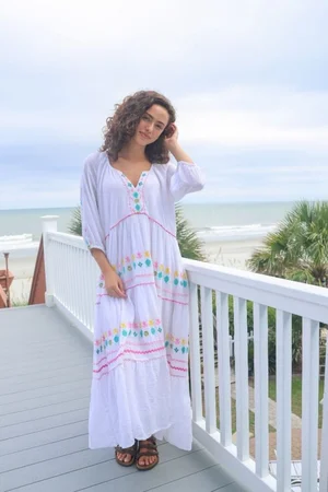 Simply Southern White Embroidered Maxi Dress Studio 24E - Individual Style... Simply Southern White Embroidered Maxi Dress Studio 24E - Individual Style...