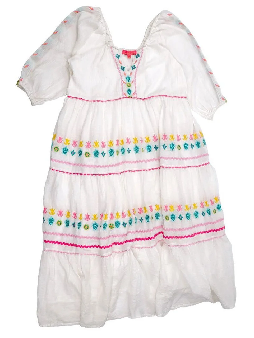 Simply Southern White Embroidered Maxi Dress