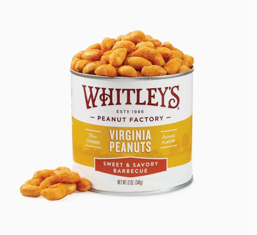 Whitley's Sweet and Savory Barbecue Virginia Peanuts 12oz