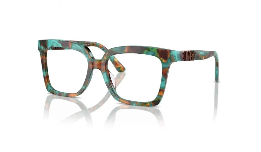 MICHAEL KORS EYEGLASSES Nassau 4000 - Teal graphic tortoise