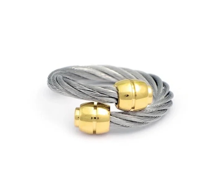 CHARRIOL Celtic® Ring Olive Steel Yellow Gold
