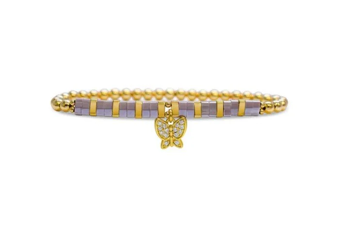 Skylar Paige - So CHARMING - Bead It! Butterfly - Tila Beaded Bracelet
