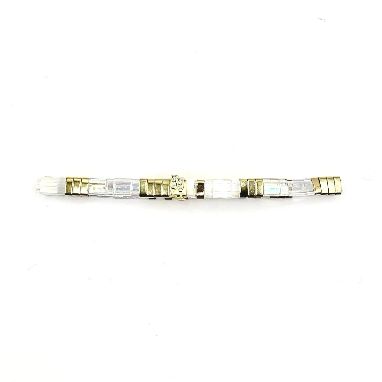 Skylar Paige - CHEERS - Morse Code Tila Beaded Bracelet