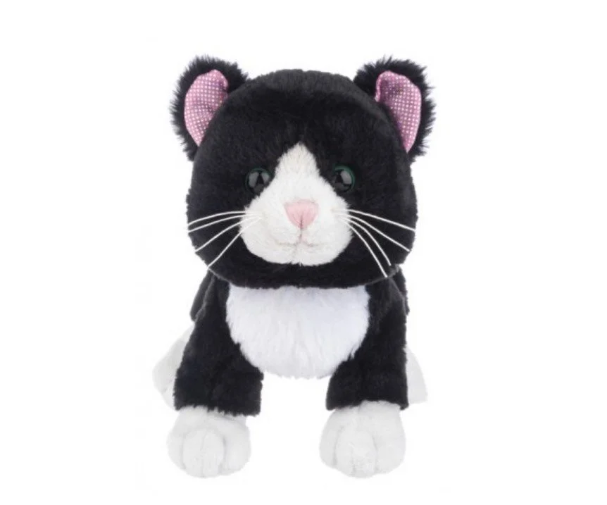 Ganz Webkinz Plush Black and White Cat 8.5"