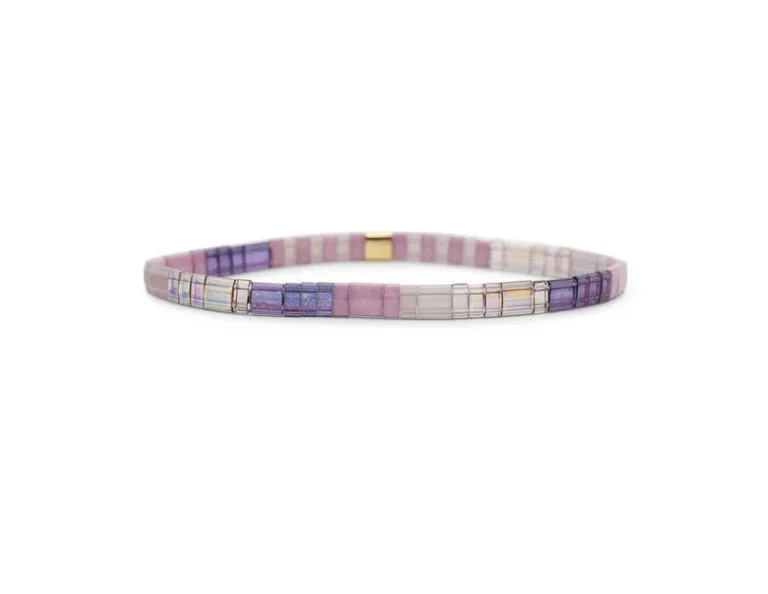 Skylar Paige - BRAVE - Morse Code Tila Beaded Bracelet
