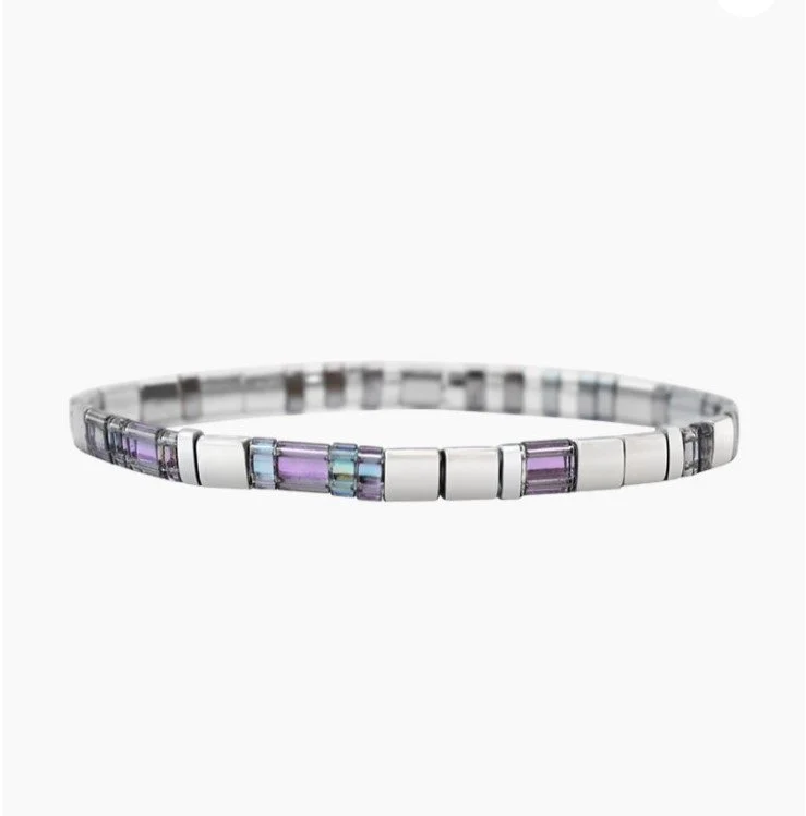 Skylar Paige - MAGICAL - Morse Code Tila Beaded Bracelet