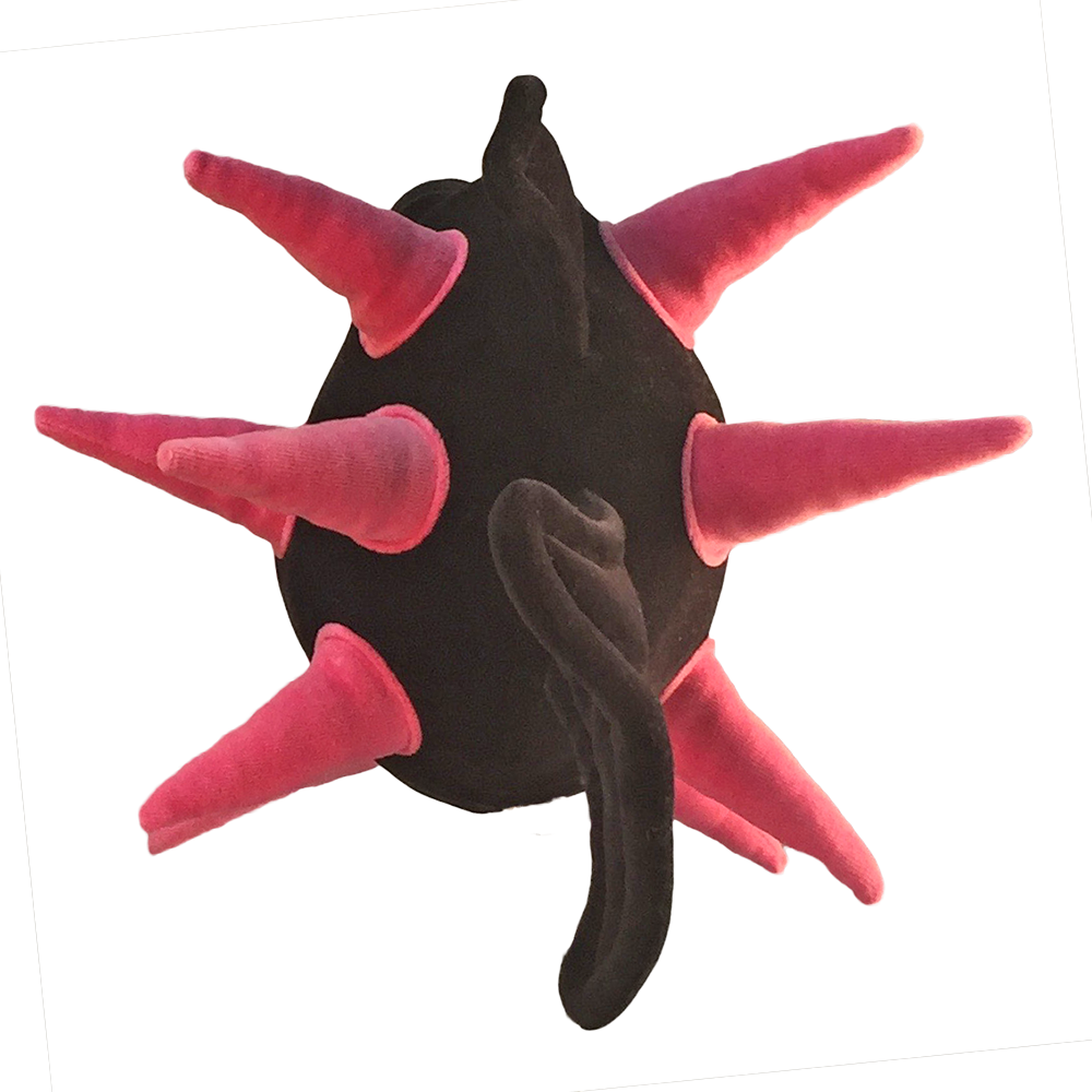 FunnyFriends_Fish_Spike_BlackFucsia_Large_RearView_10231.png