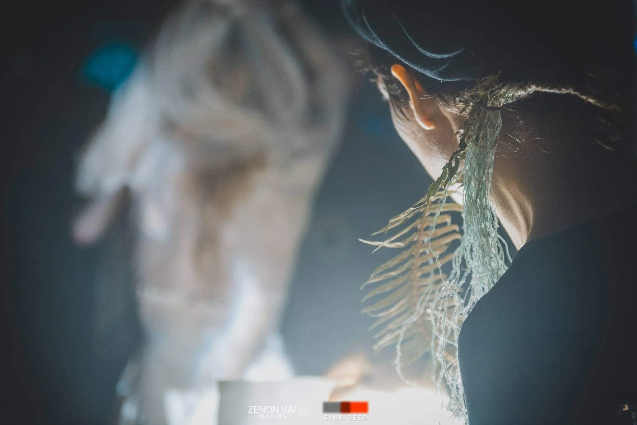    Roving Performance with Yochu Theatre, Princess Granny  . shadows cast through lenses and hand cut paper using mobile high lumen lighting.  Photography by Zenon Kai Imaging. 2019 