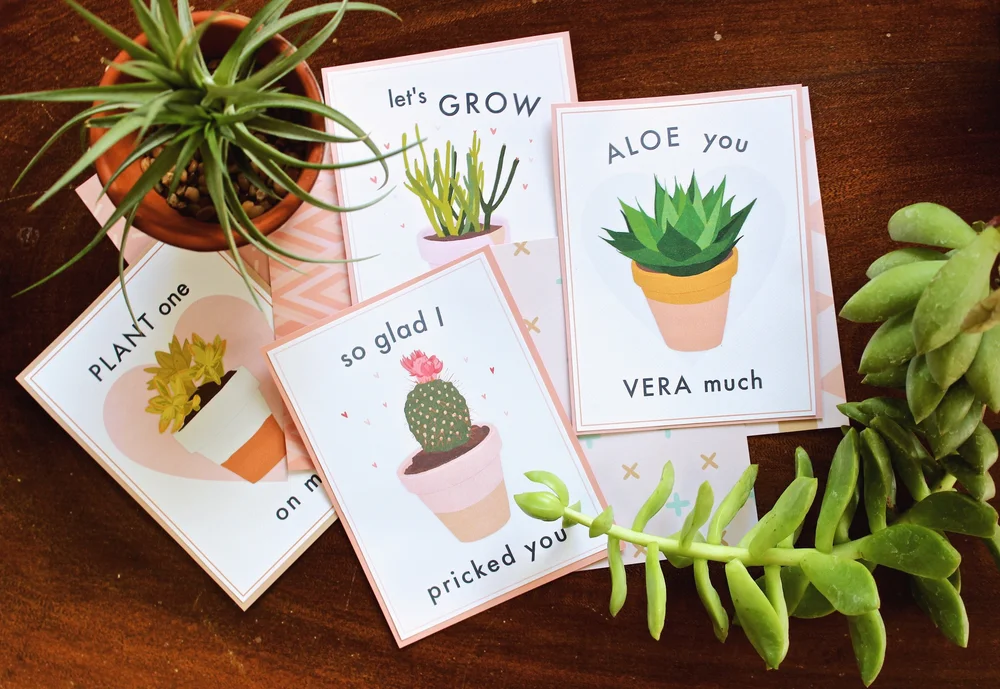 Free Printable Succulent Valentines Emorie Kidder