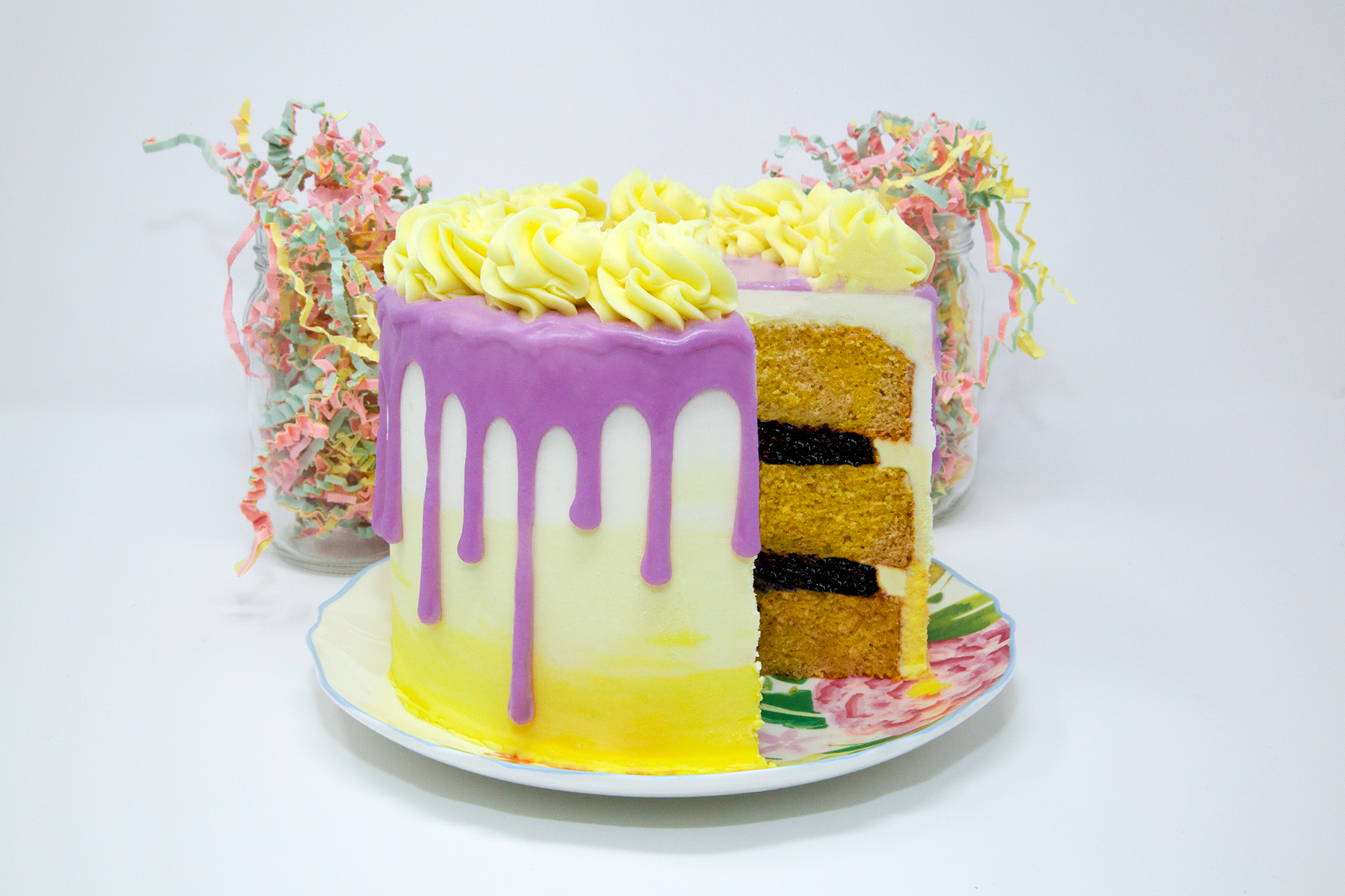 Lemon Blueberry Easter Cake - Available in 4 sizes.