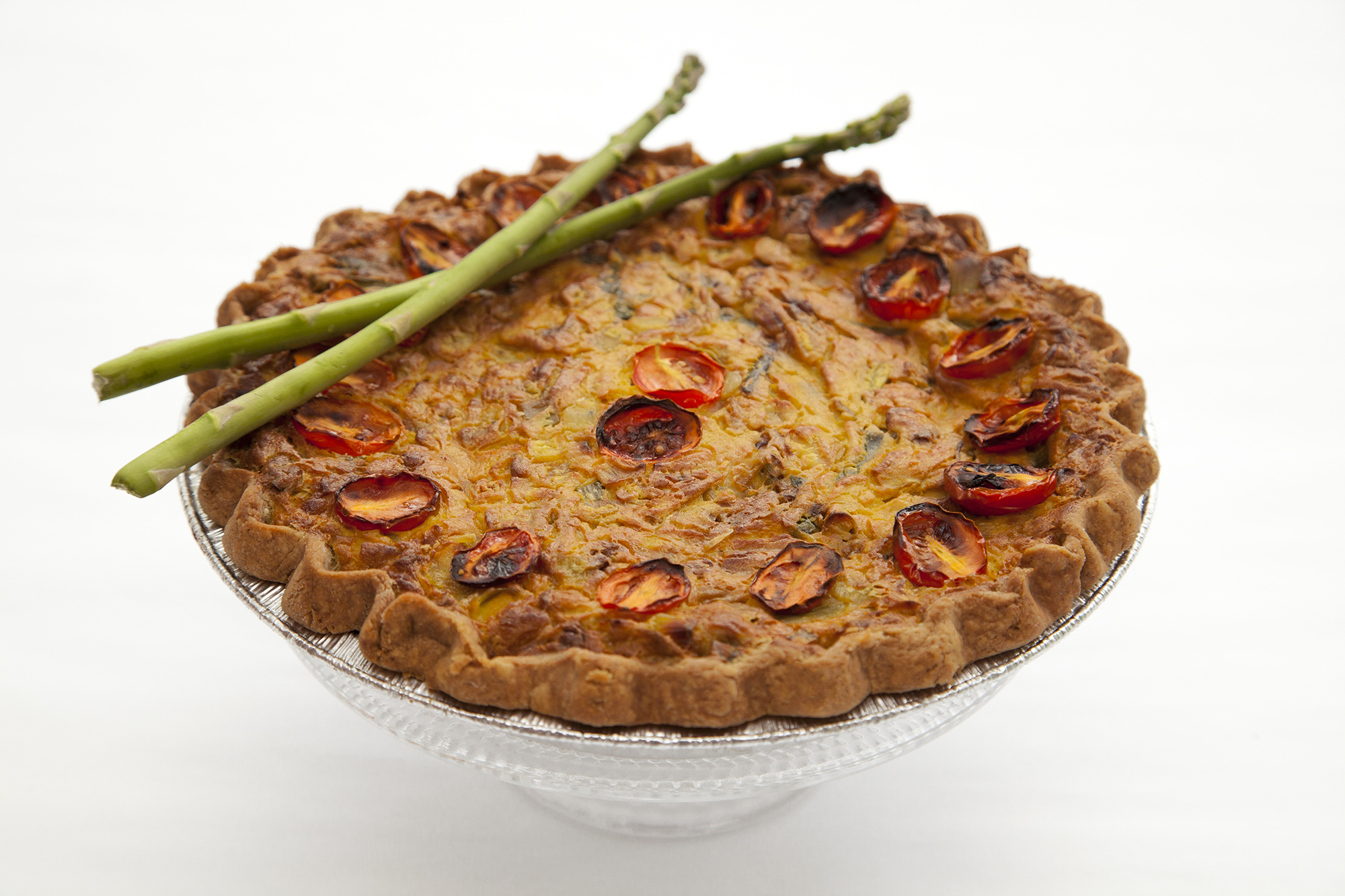 Sundried Tomato and Asparagus Quiche - Two Sizes