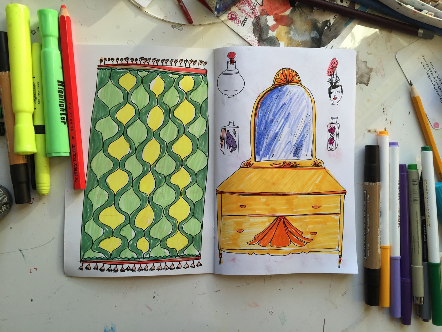 miss pixies coloring book