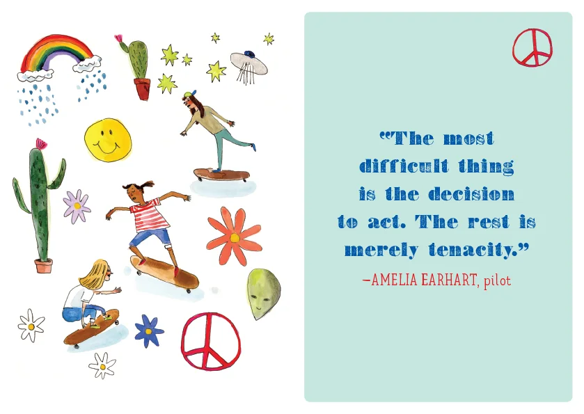 Illustrations for the book Express Yourself: The One-Year Journal for Girls