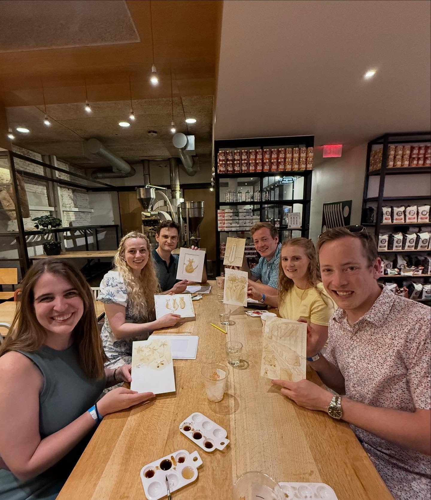 What a fun night at @compasscoffeedc celebrating @dcartallnight @artallnightdcshaw !! Thank you for the big, beautiful smiles! Thank you for the laughter that fills me up with intense gratitude! Every single time.
&bull;
If you missed this one, I&rsq