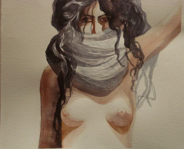 Bed-Creature-V-13x15-watercolor-on-paper.jpg