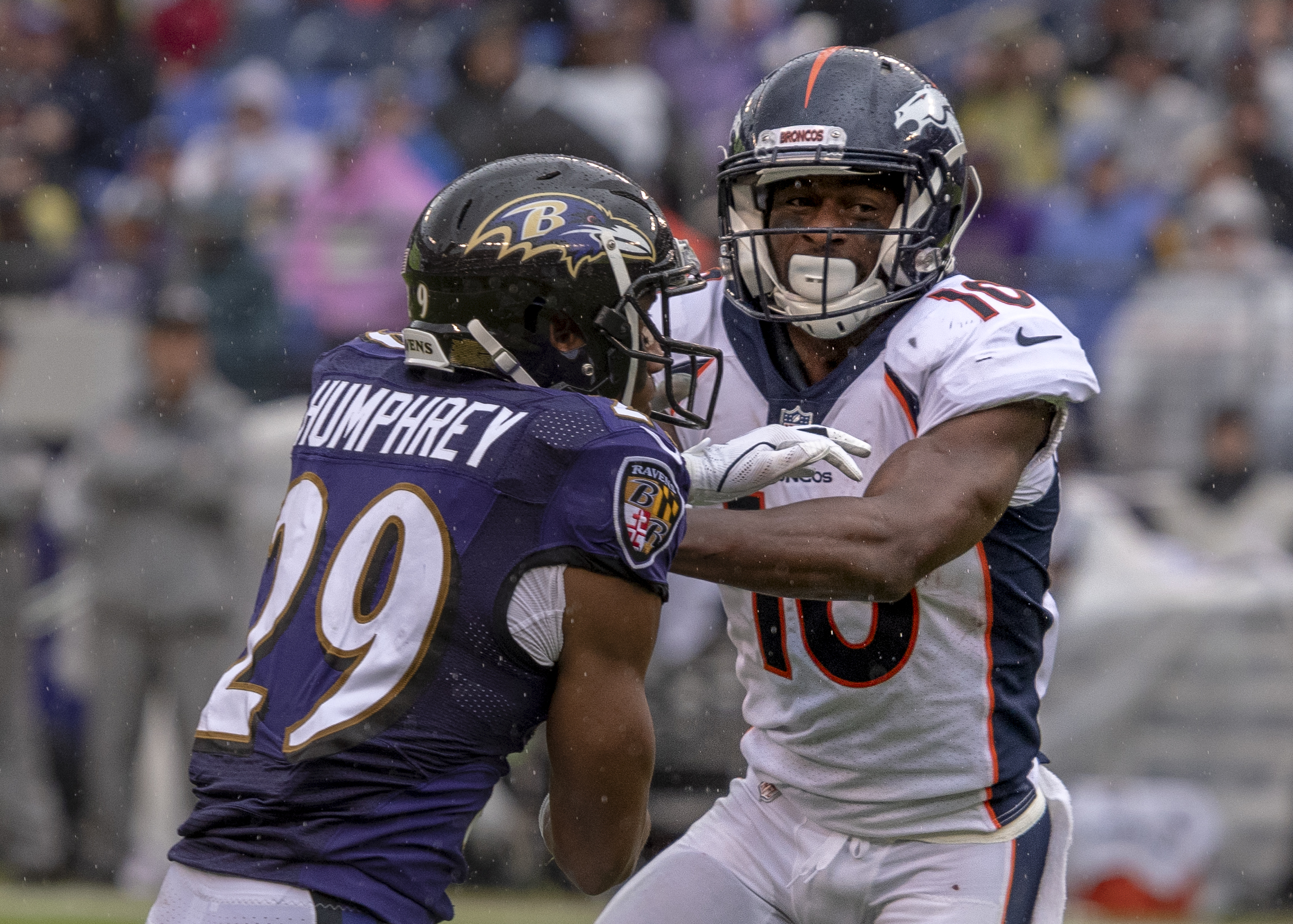 when the Denver Broncos played the Baltimore Ravens at M&T Bank Stadium in Baltimore, MD on Sept 23, 2018. (Christian Jenkins/National Football League)