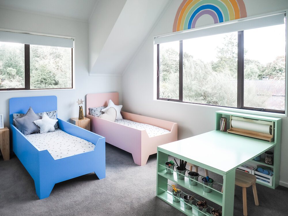 Pearson + Projects Farmstead Cottage - Kids Bedroom Rainbow Shared Room - 44.jpeg