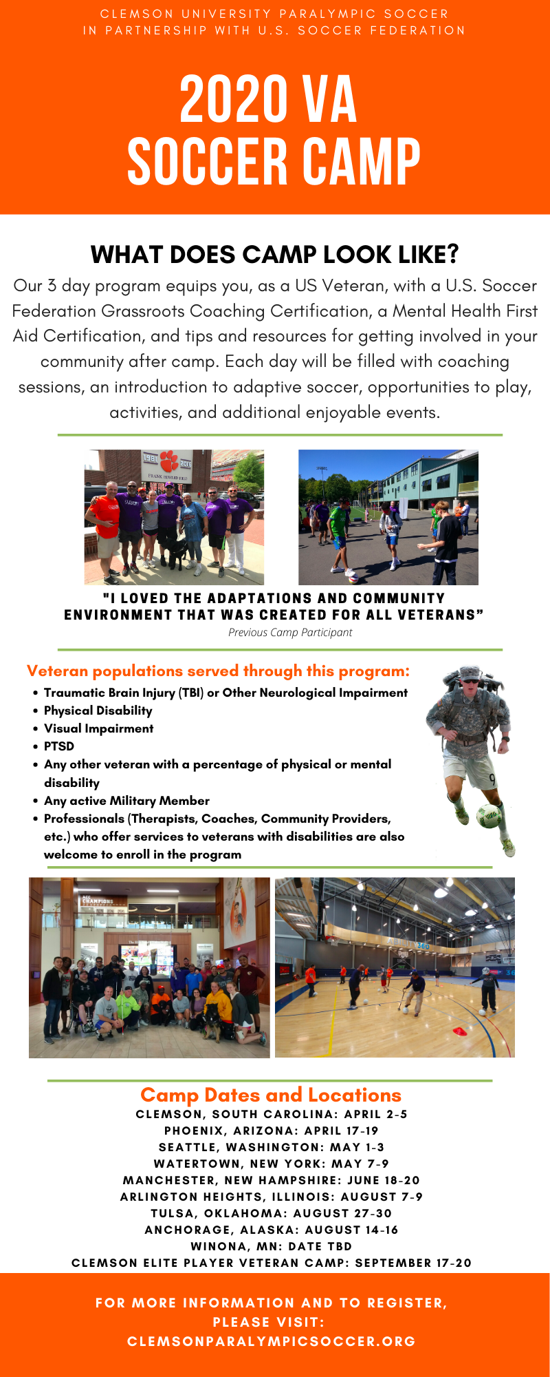 Clemson University's Paralympic Soccer Program — VETSports