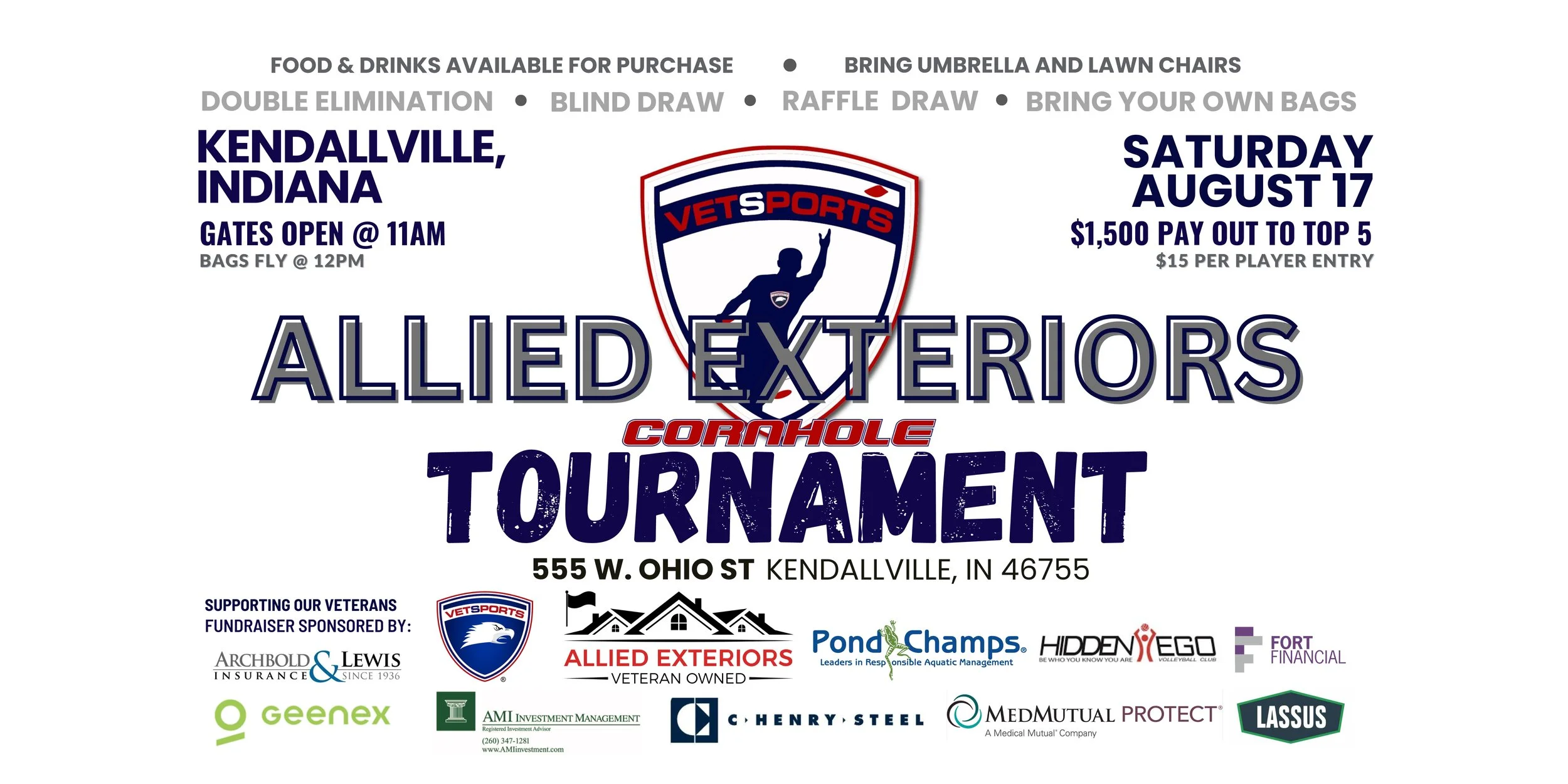 VETSports’ Allied Exterior Cornhole Fundraiser Tournament