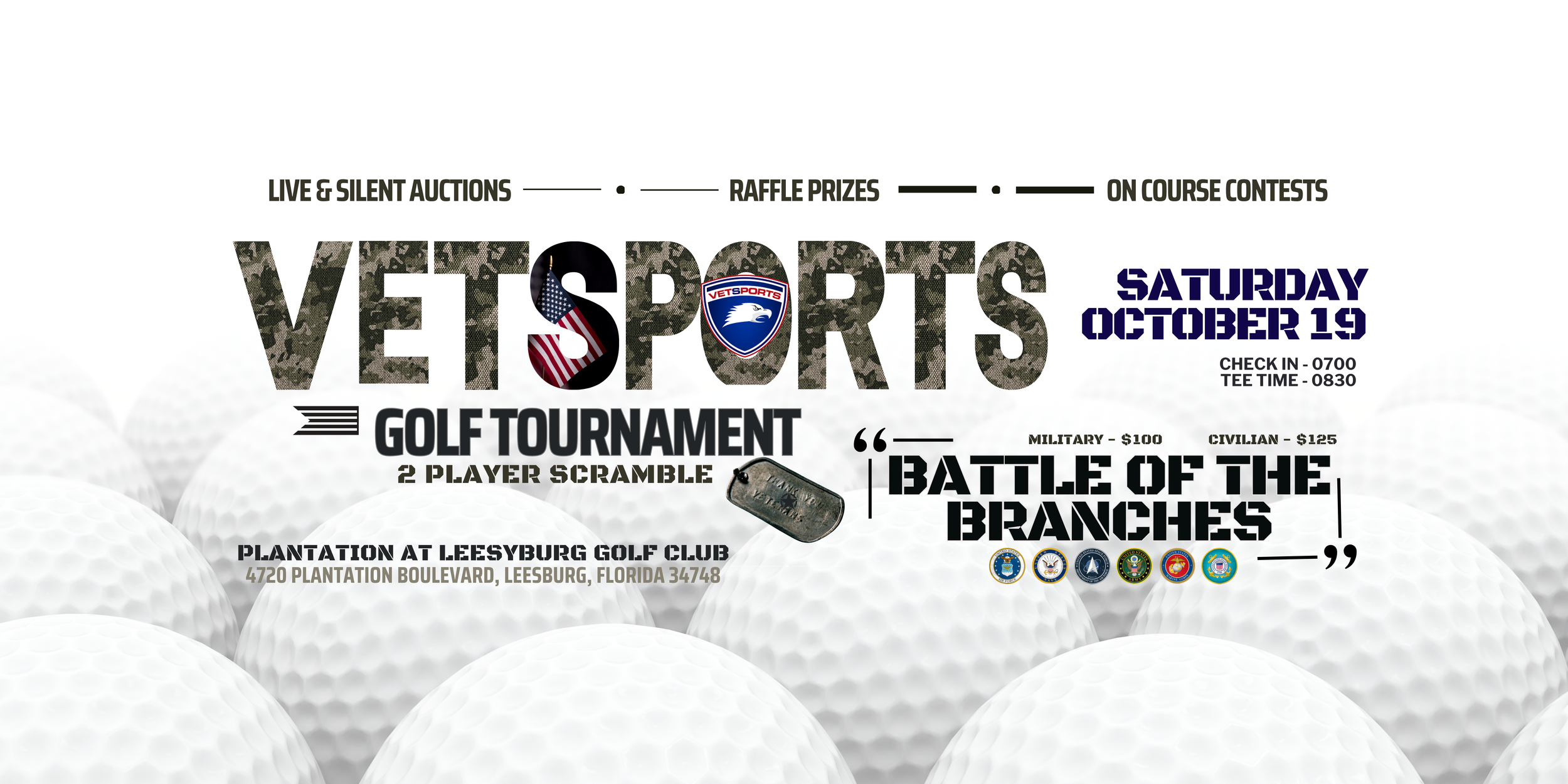 Battle of the Branches VETSports Golf Fundraiser!
