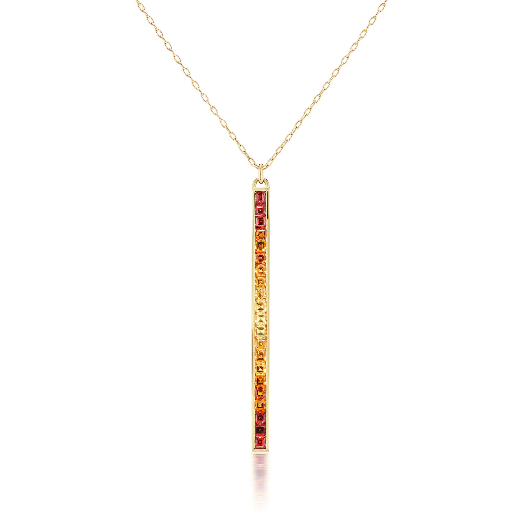Cirque Long Matchstick Necklace with 