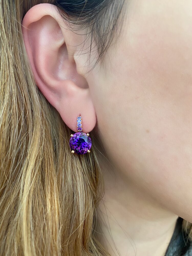 Cirque Color Candy Drop Earrings with Amethyst and Sapphire — Jane Taylor  Jewelry