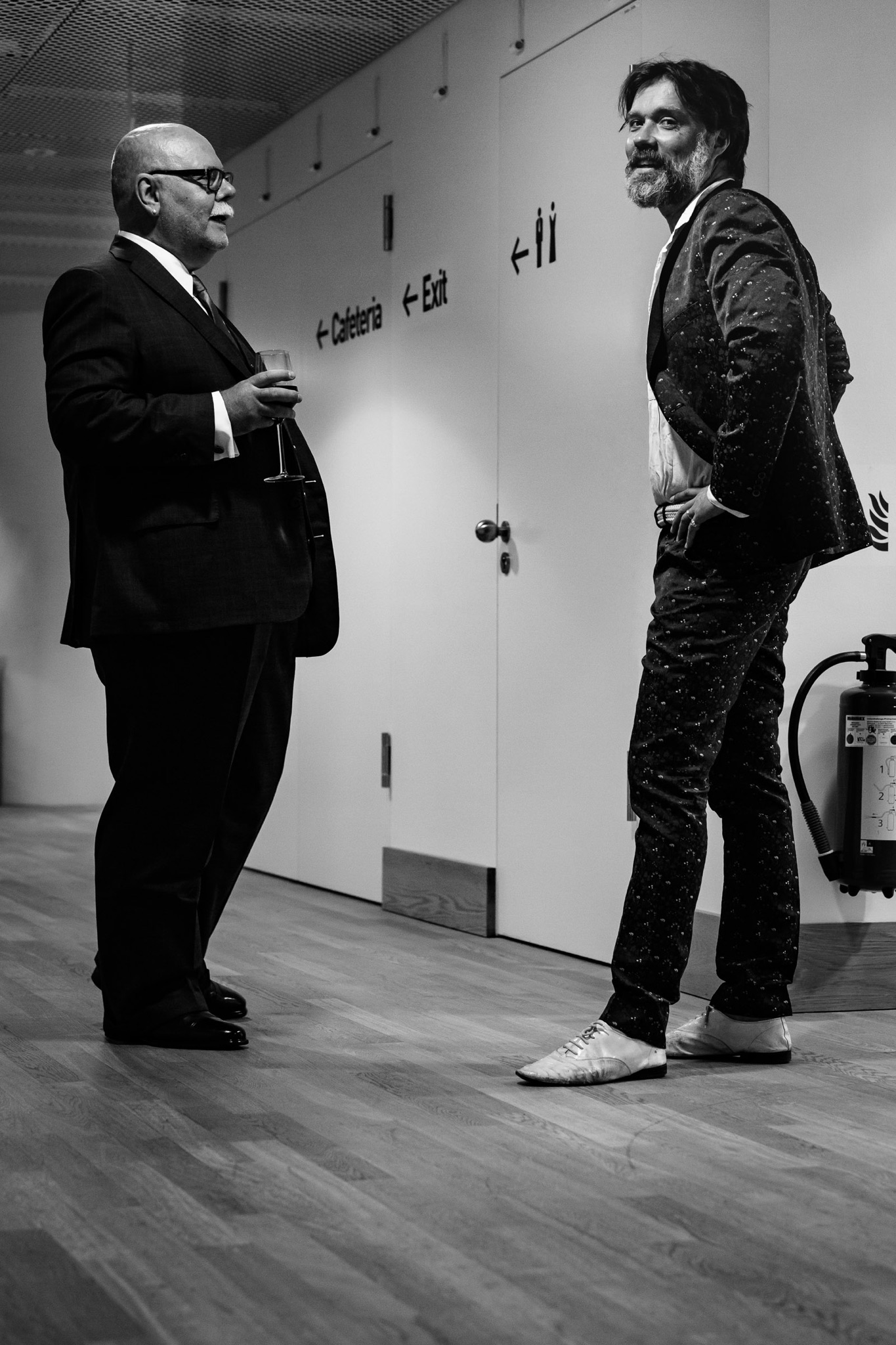 Mark Hummel and Rufus Wainwright post Hamburg concert at the Elbphilharmonie. Photo Credit: Peter Hundert