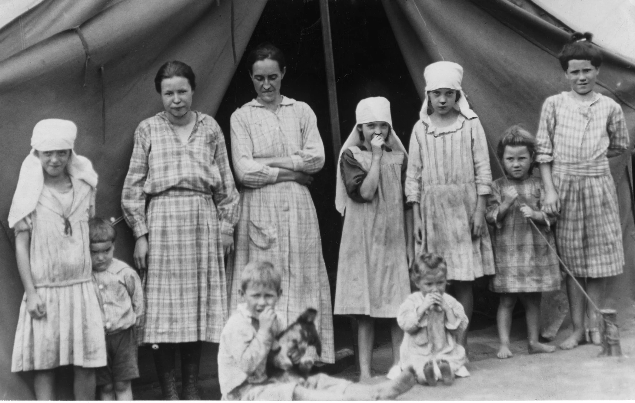 Miners Family in Tent Colony 1920