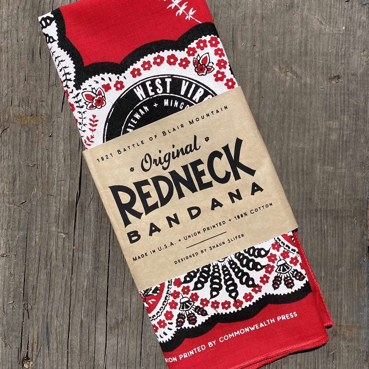 🏛️ Solidarity S.W.A.G. ‼️🧣

Want to support the museum and have your own Redneck bandana?

Our limited edition Redneck bandana is 100% cotton, made in the USA, and union-printed by @cwpress. This bandana has a unique print designed by our very own 