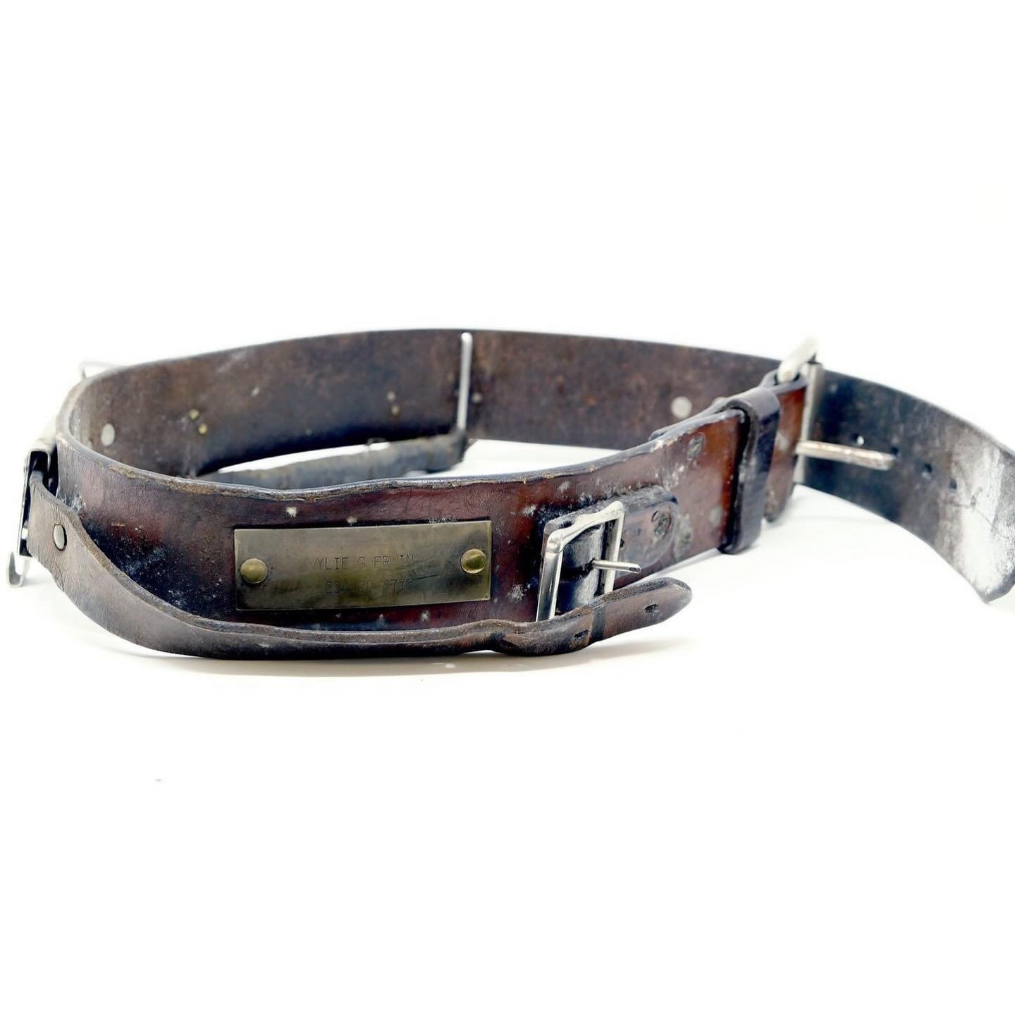 Leather coal miner&rsquo;s belt, new acquisition from the collection of Dr. Fred Barkey. This one belonged to a miner named Wylie Erwin. Do you have one of these belts in your family&rsquo;s &ldquo;archive&rdquo;? 🪨⛏️
#coalmining #wvminewars
