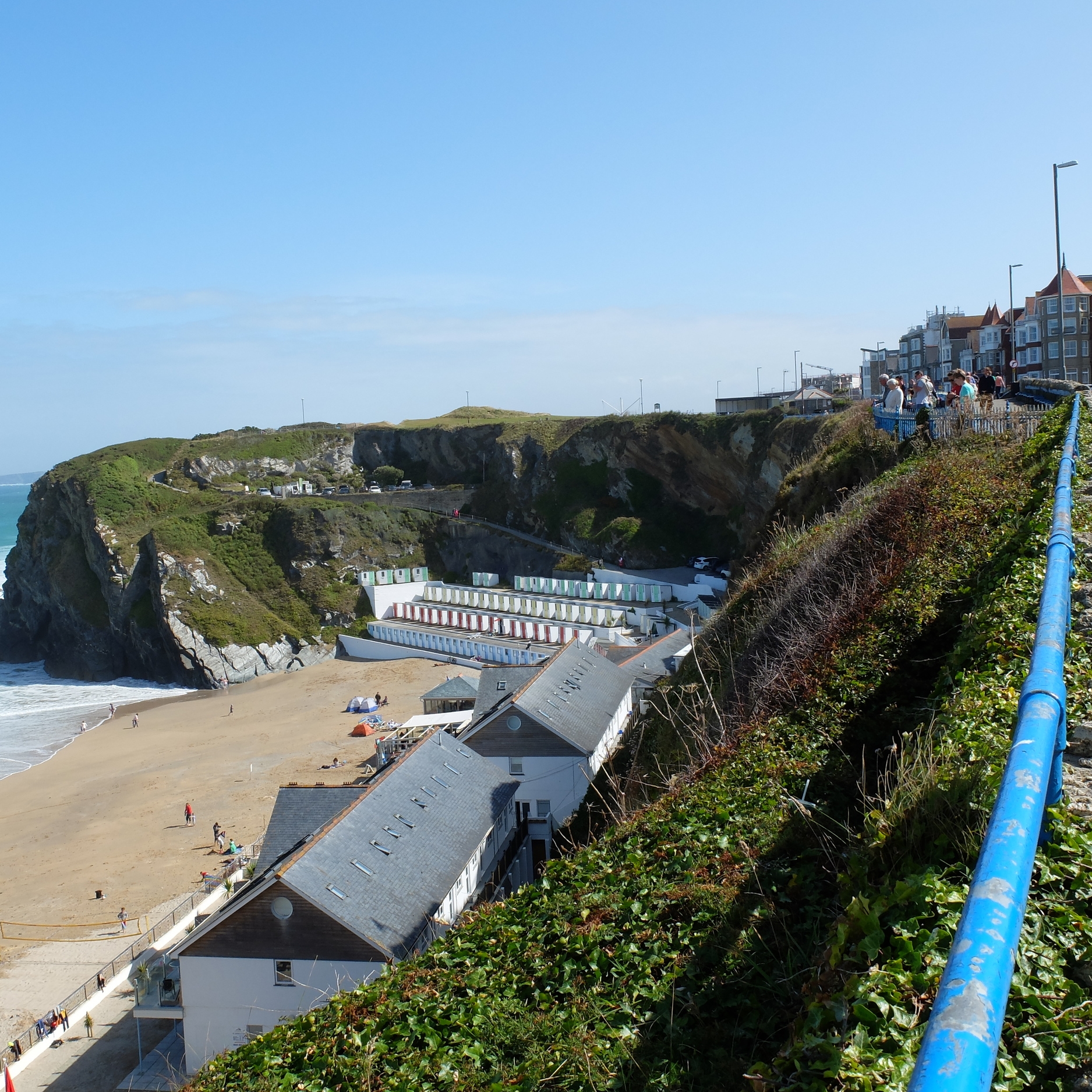 hello getaway, england, cornwall, newquay, lusty glaze beach