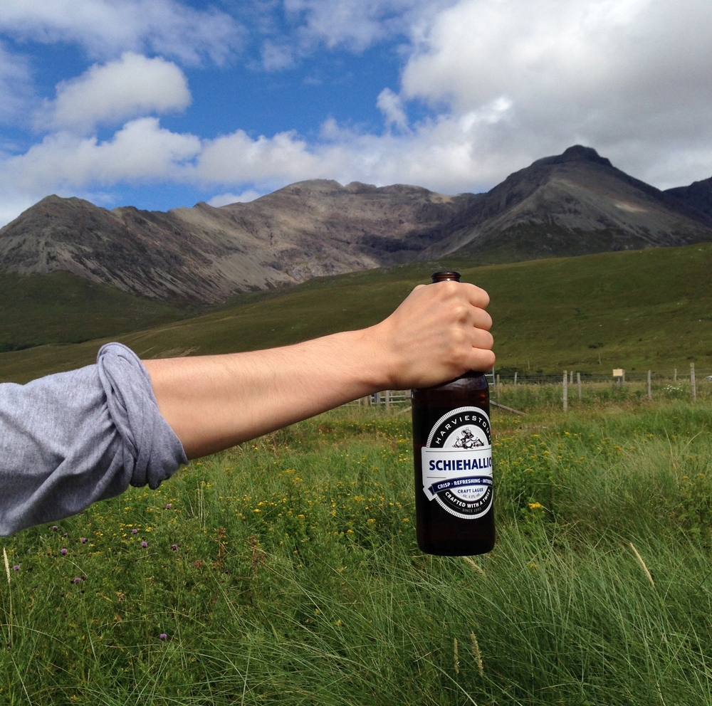 hello getaway, scotland, isle of skye, scottish beer