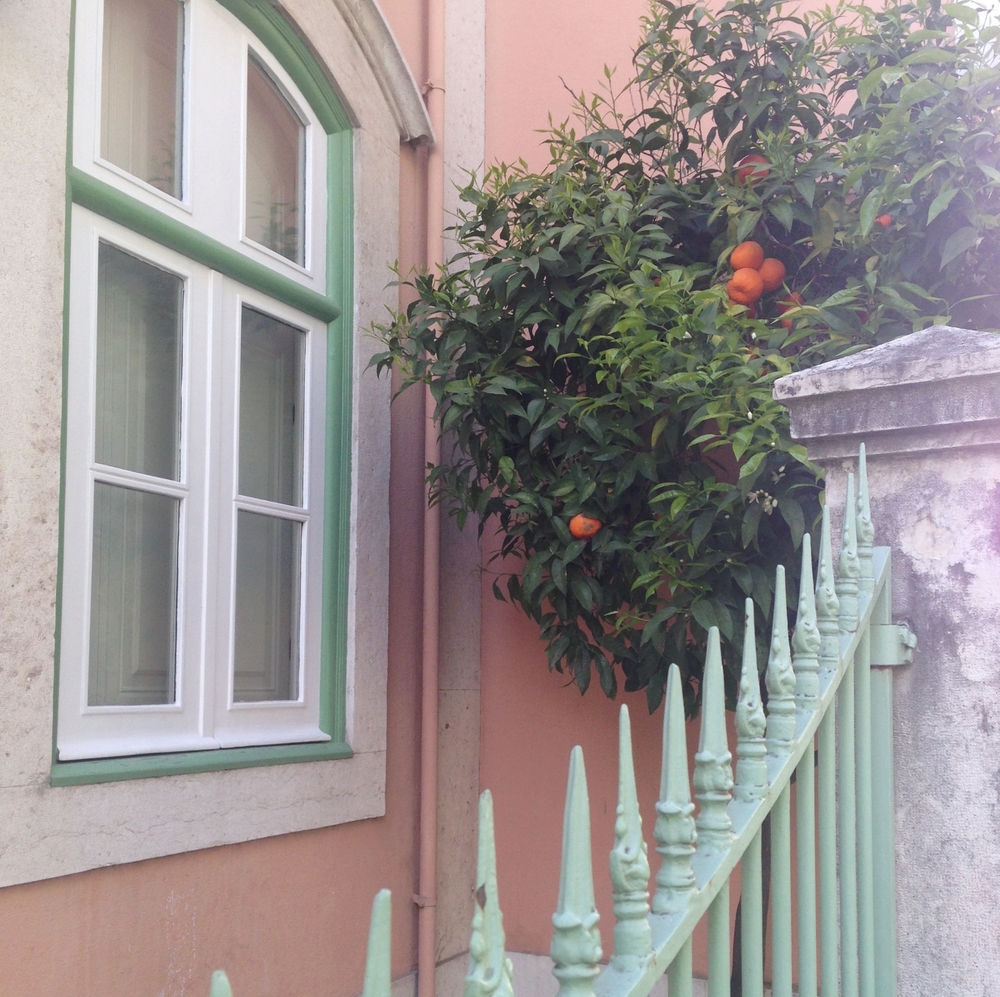 pastel orange hello getaway cityguide Lisbon