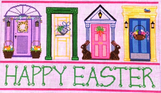 Easter Doors 14 x 8; Mesh 18; $200