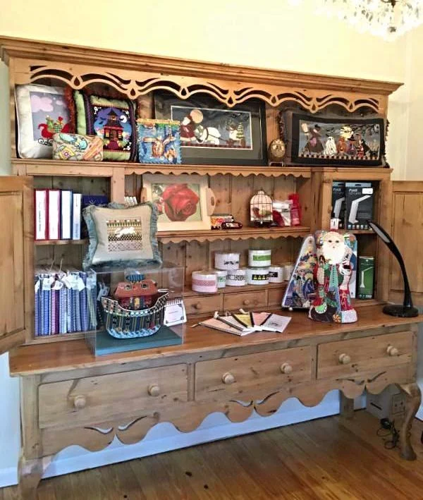 We have space to display our terrific finishing, loads of books and accessories.Come see us on the island!