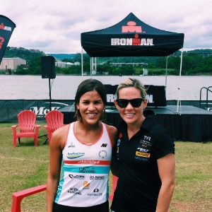 con Mirinda Carfrae (Campeona del Mundo en Ironman y Medio Ironman) 