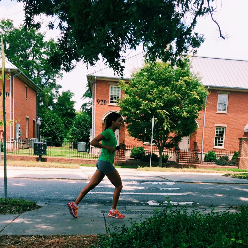 Corriendo por las calles de Raleigh 