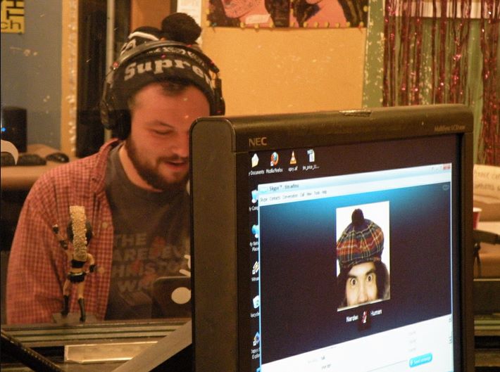 Getting the full Nardwuar treatment via Skype