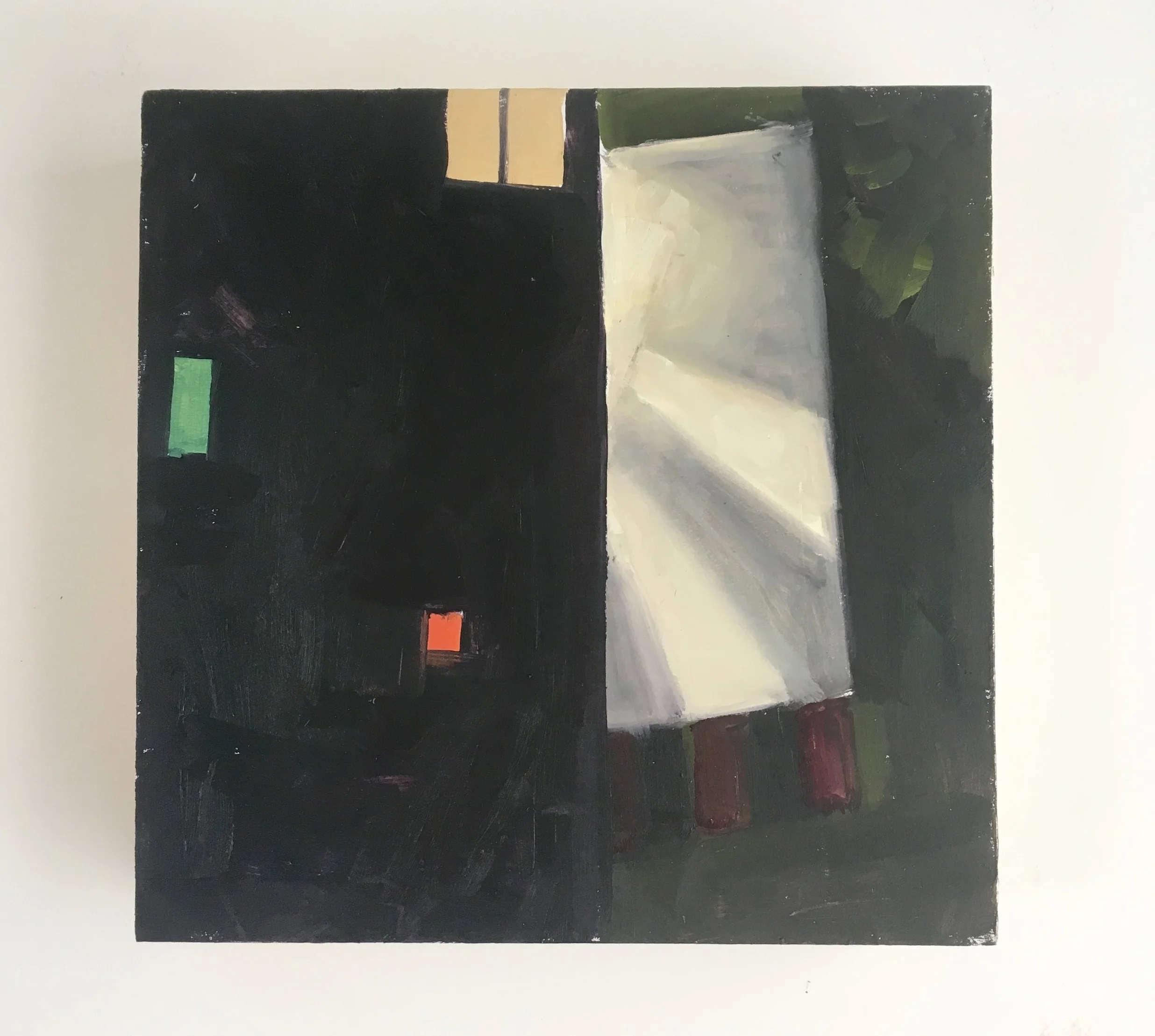 Untitled (for Albers), Oil on panel, 6x6"