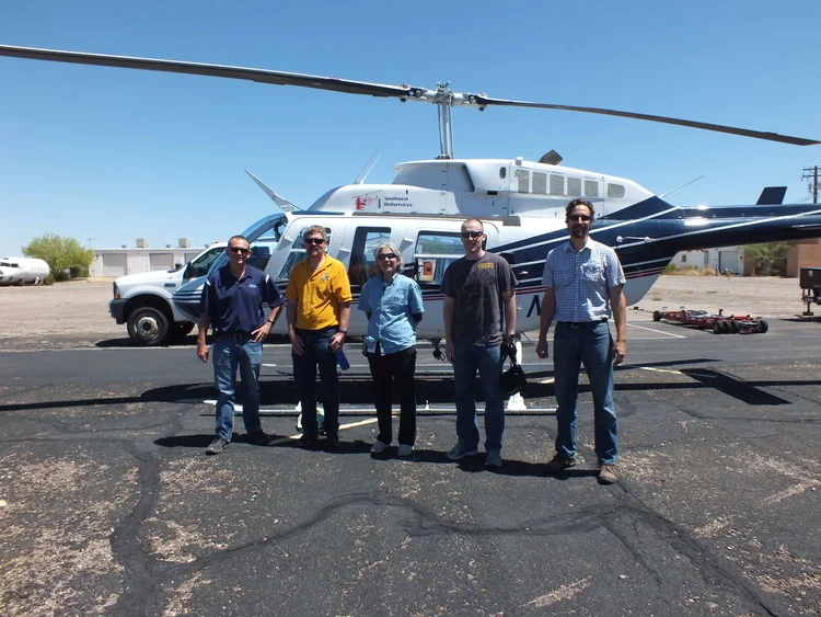 From left to right: John Kmiec, Marana Water Director; Evan Canfield, Pima County Flood Control; Molly Collins, Tucson Water; Tad Bommarito, US Bureau of Reclamation; Brian Powell, Pima County Office of Sustainability & Conservation