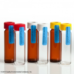 Examples of bottles used to collect samples for the CCR data.