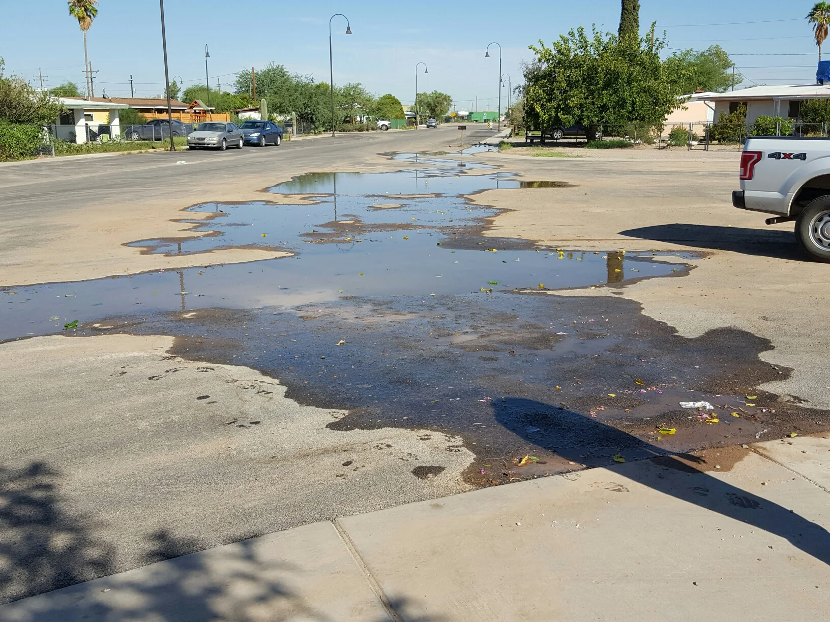 Leak in a Marana neighborhood