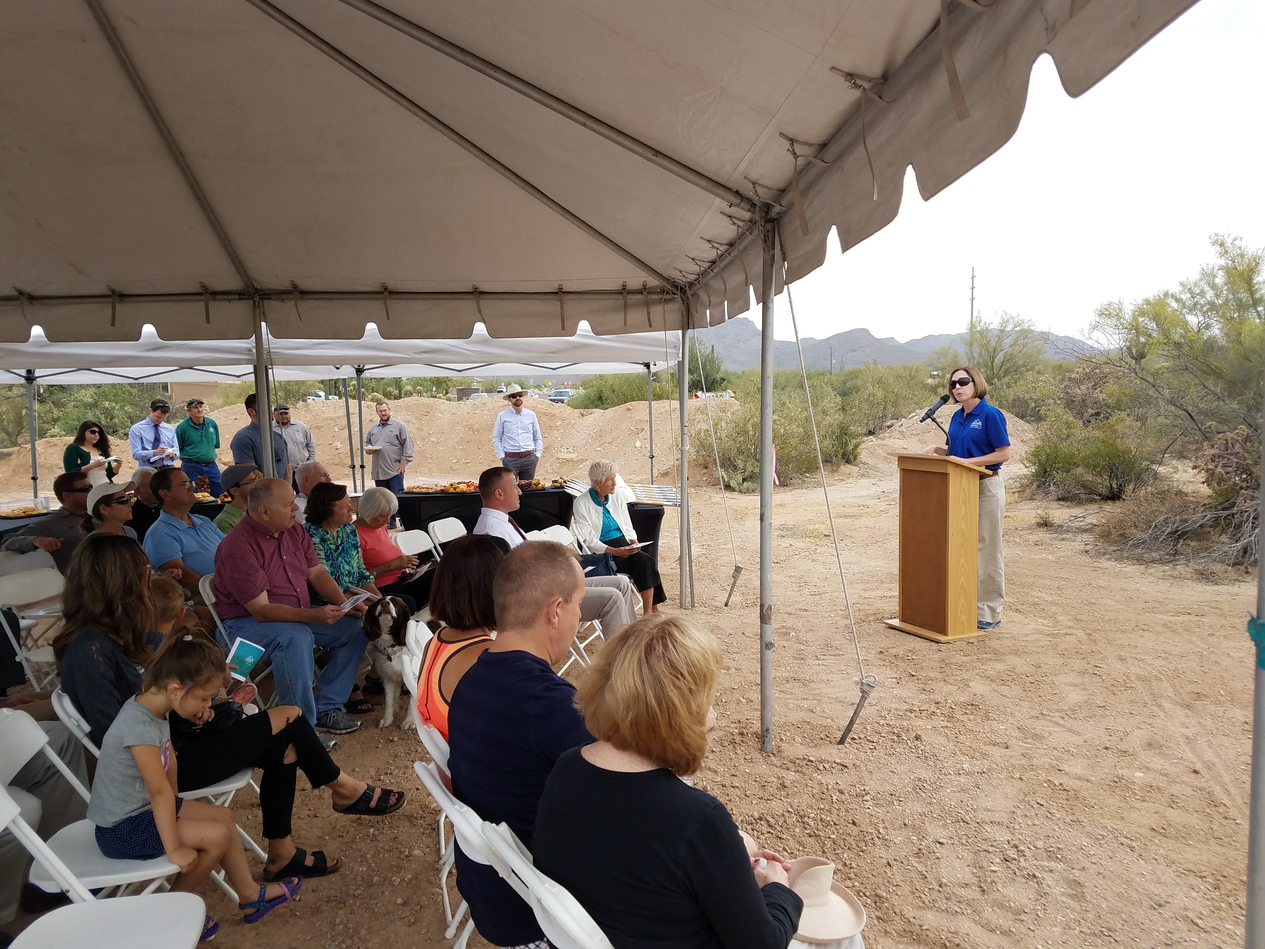 Parks and Recreation Director Cynthia Nemeth-Briehn describes the planning process for the new Tangerine Sky Park