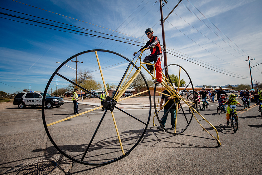  Sports Park BMX with their giant bicycle. 