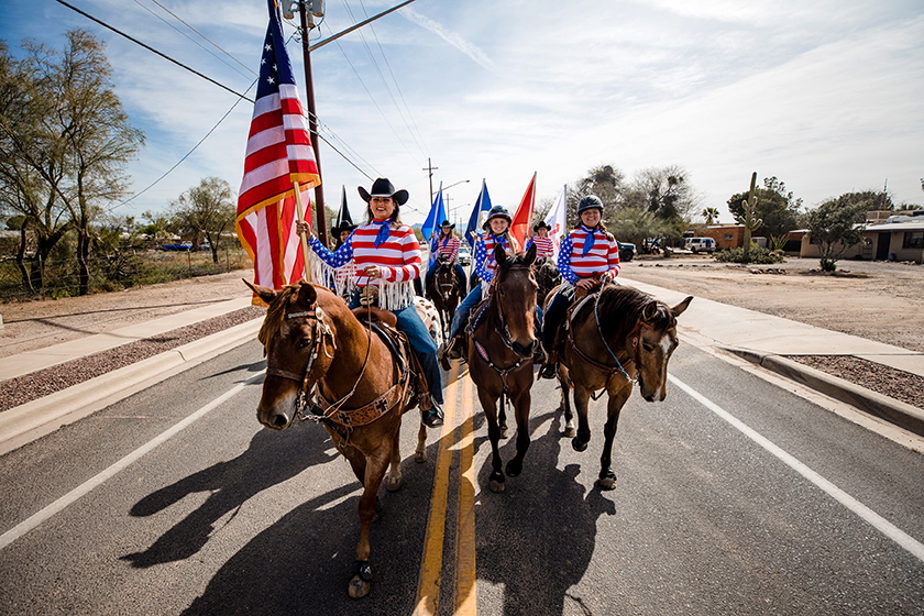Horses in the Founders’ Day Parade honor Marana’s ranching tradition.
