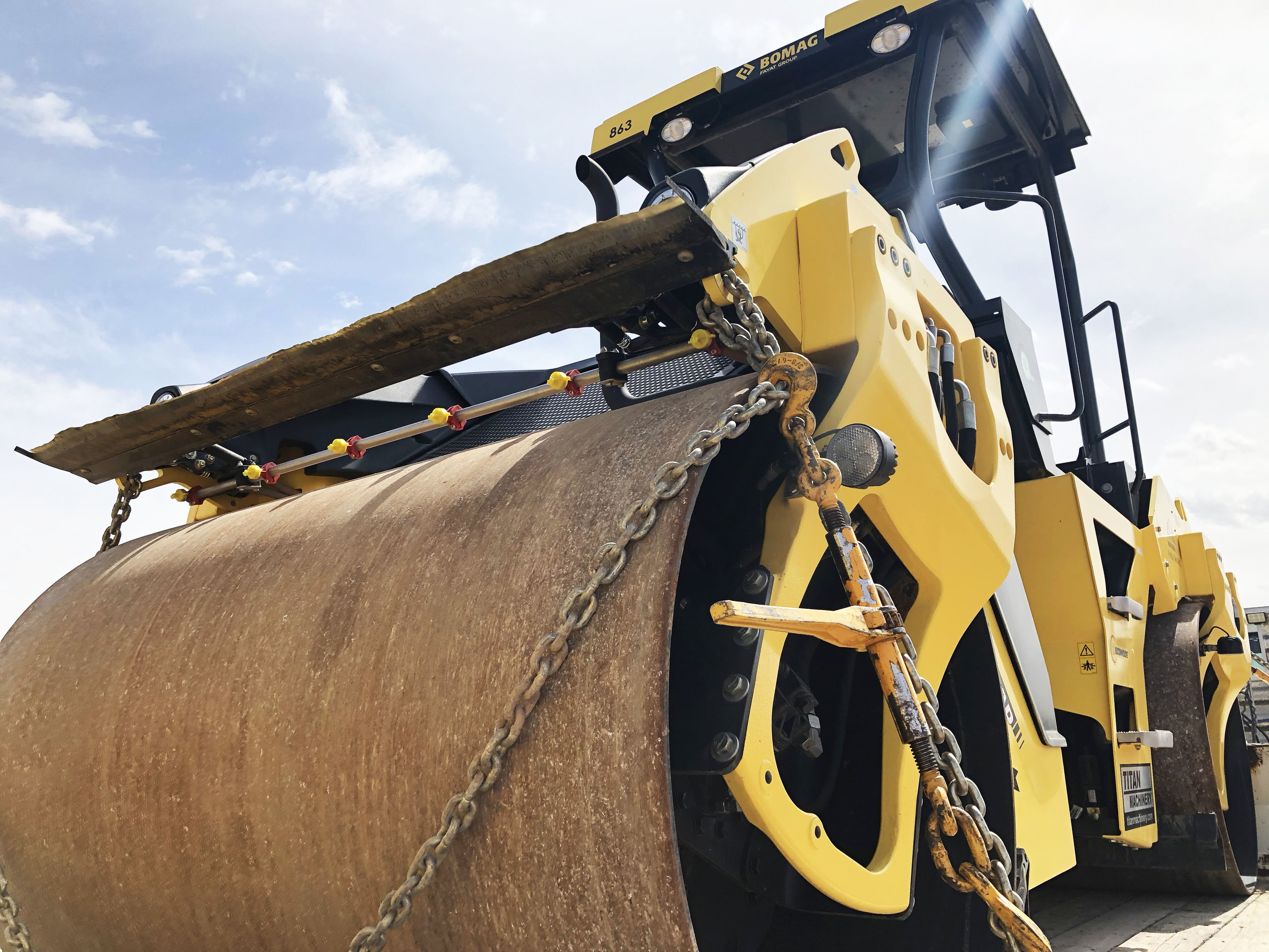  A drum roller is one tool used to keep Marana’s streets so smooth.  